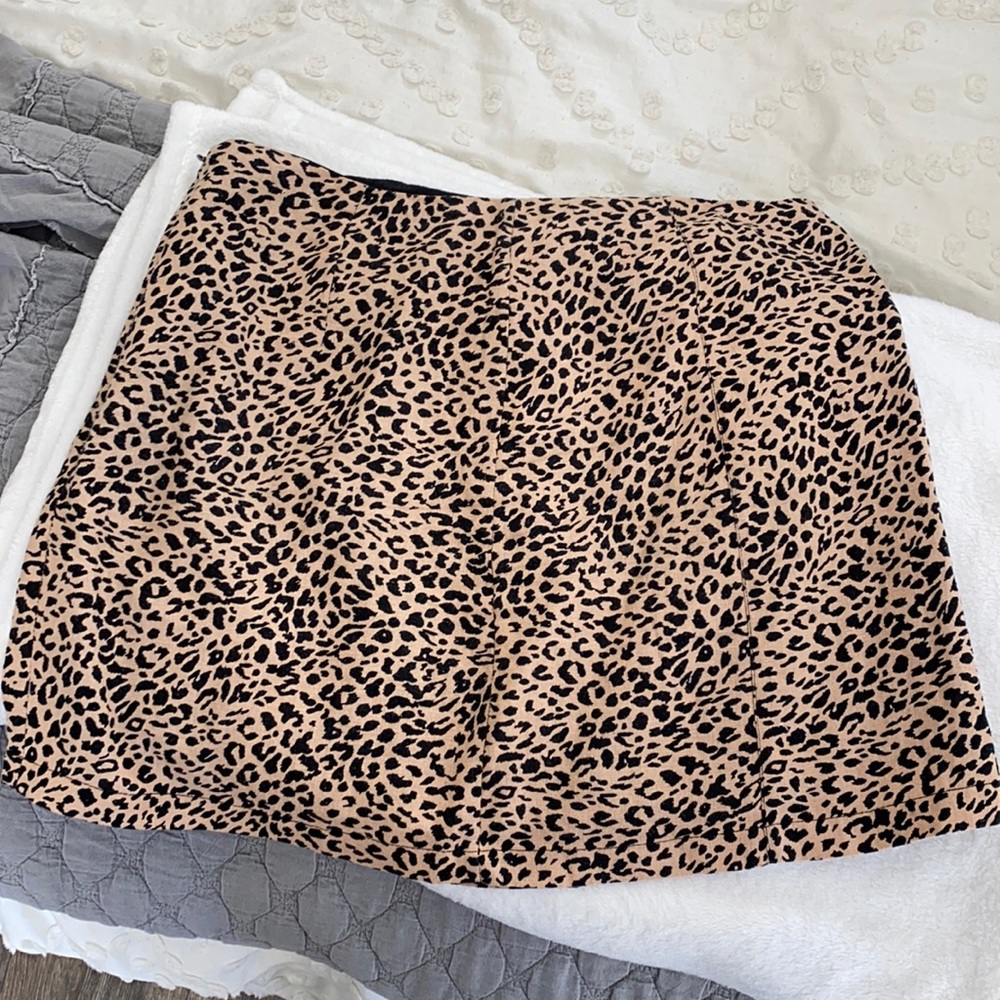 Cheetah print skirt